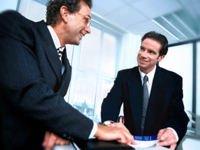 Businessmen having a meeting
